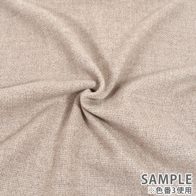 ウール生地 フェザーカールポップコーン(34-62165) 9.アイボリー 09Cs41_