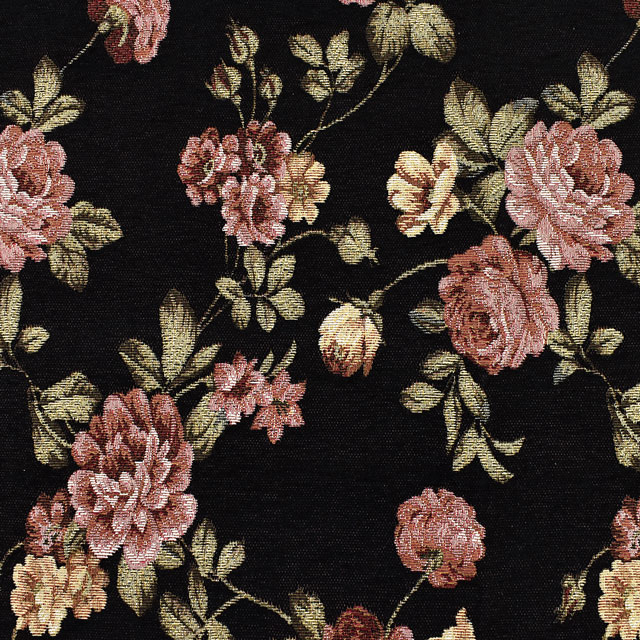 生地 シェニールゴブラン (3535) 1E.ブラック 09Cr40_