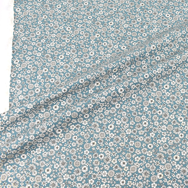 生地 21W コーデュロイプリント(38085) 2B.水色 99Zz99_