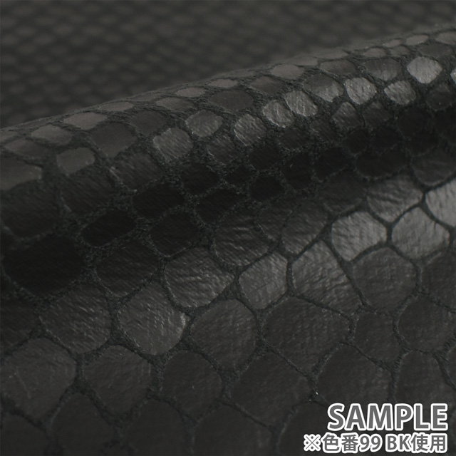 合皮生地 ホイルスエード(3816) 99.ブラック 10Bn99_