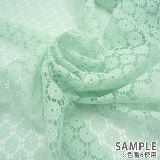 生地 ブロッサムレース (4401T) 6ミント 10Ac04_