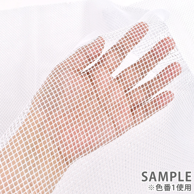 生地 ラメメッシュ(481) 10.黒×ゴールド 10Bk15_