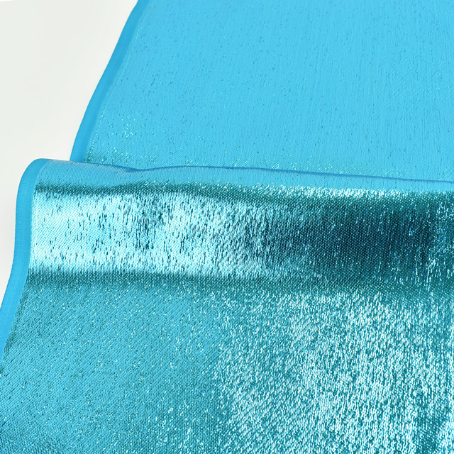 ラメ生地 ラメサテン(498) 5.ブルー 10Ad06_