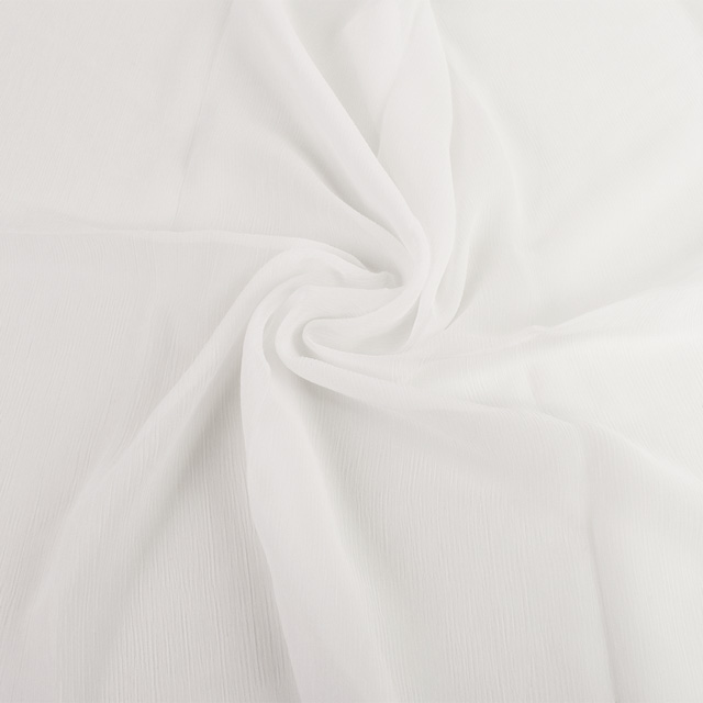 生地 楊柳ジョーゼット(500417) 1.白 10Bf09_