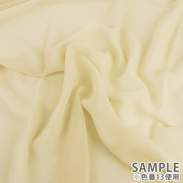 生地 楊柳ジョーゼット(500417) 1.白 10Bf09_