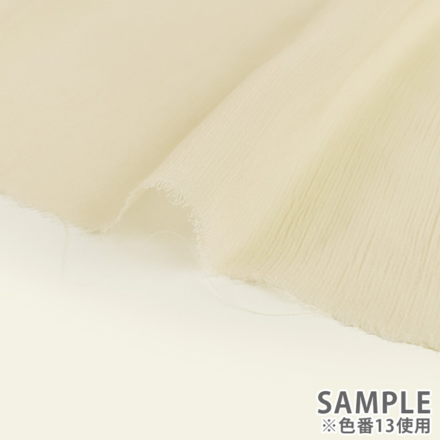生地 楊柳ジョーゼット(500417) 1.白 10Bf09_