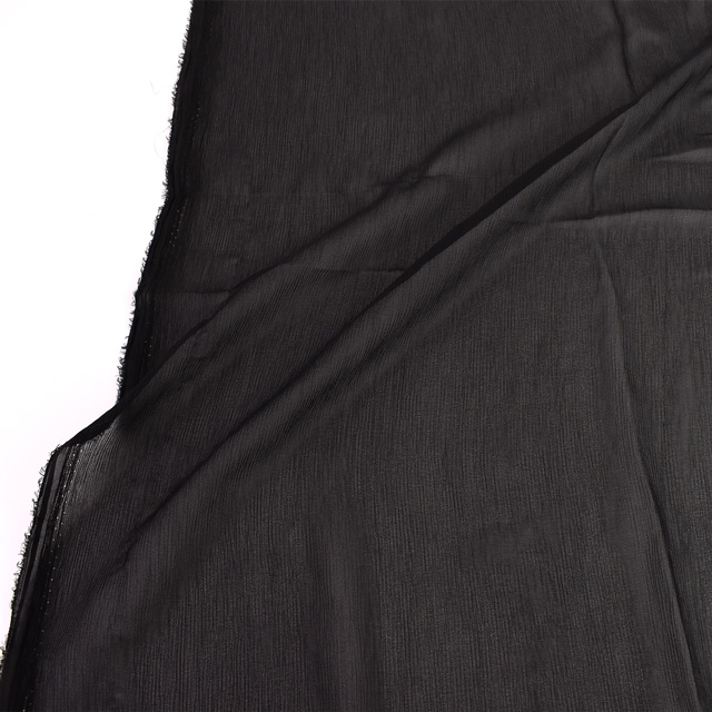 生地 楊柳ジョーゼット(500417) FBK.黒 10Bf09_