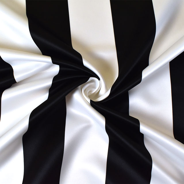 ストライプサテン生地 BAR(500675) 5 10Ae08_