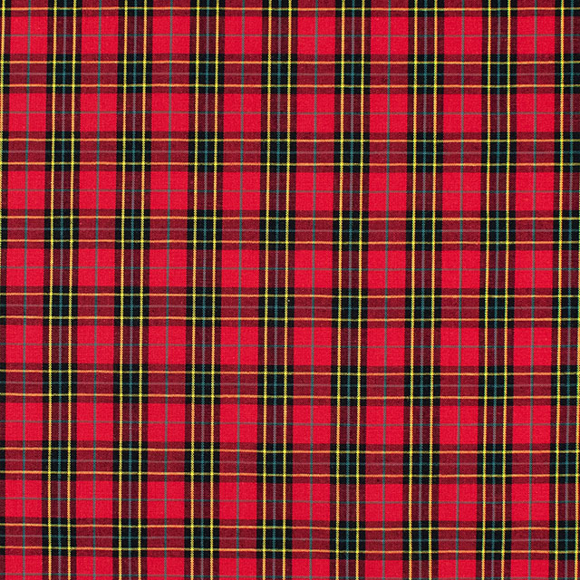 生地 40s先染めタータン(51010) 202.赤×黒系ライン 09Bk22_