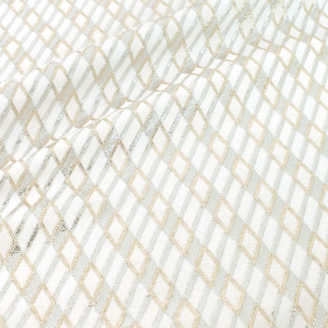 生地 ポエタジャガード(5163) 1.白 10Aa01_