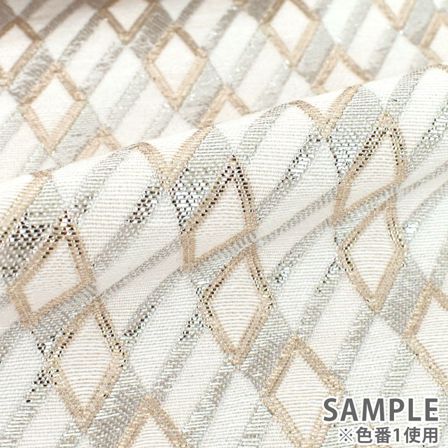 生地 ポエタジャガード(5163) 1.白 10Aa01_