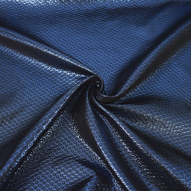 生地 メタルリングジャガード(5238/4278) 1.ネイビー 10Aa01_