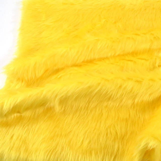 生地 フェイクファー/ブライトファー(5310) 430.カナリヤ 10Bn99_