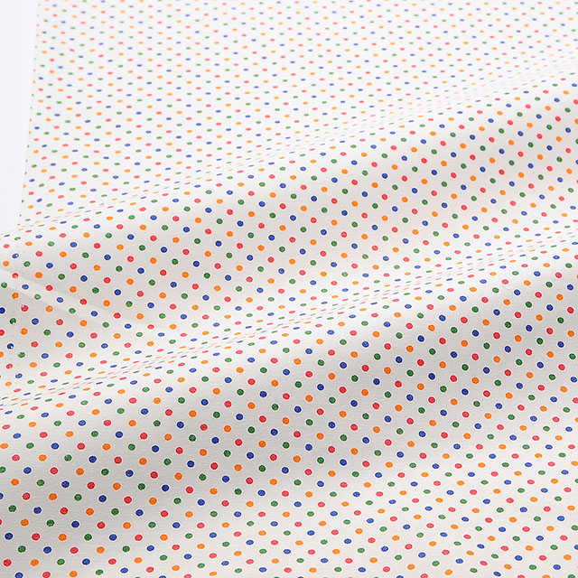 生地 スケアプリント 水玉(55200) 1K.マルチカラーC 09Bk23_