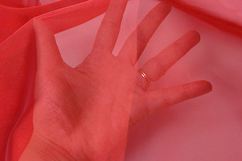 生地 スーパーソフトオーガンジー(5540) 7.深紅 10Bg10_