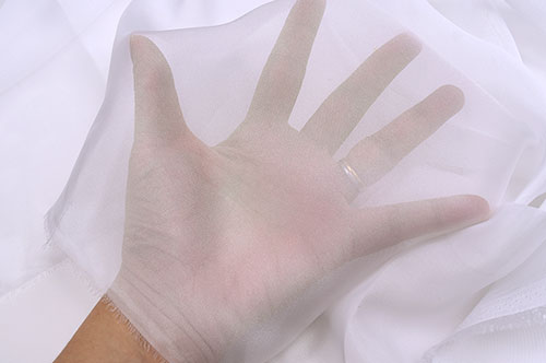 生地 スーパーソフトオーガンジー(5540) KW.白 10Bg10_