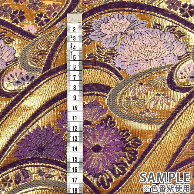金襴生地 錦林三丁 菊(5592-A-2) ピンク 09Bh18_