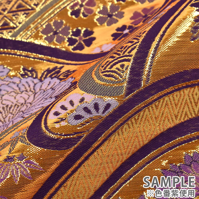 金襴生地 錦林三丁 菊(5592-A-2) ピンク 09Bh18_