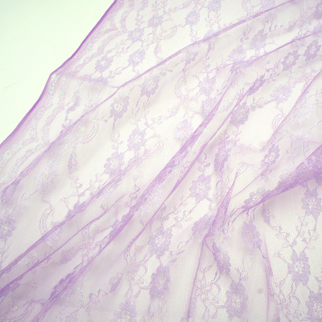 生地 フェアリーラッセルレース (5772P) 5.パープル 10Ac04_