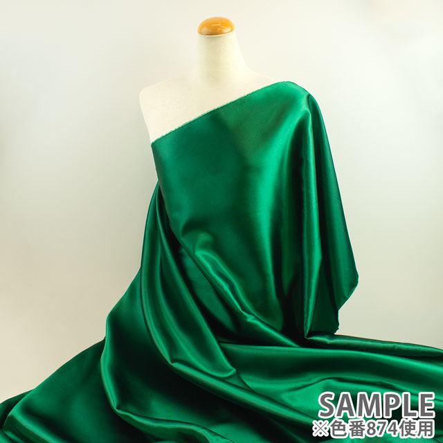 生地 スピリットサテン(100283) 480.グリーン 10Ae07_
