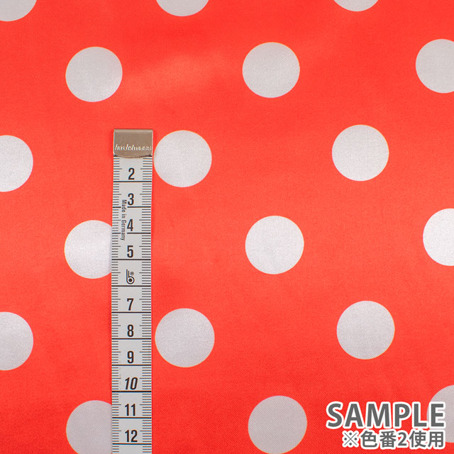 生地 水玉サテン(170606) 1.BK 10Af09_