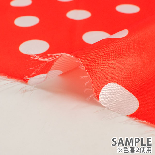 生地 水玉サテン(170606) 1.BK 10Af09_