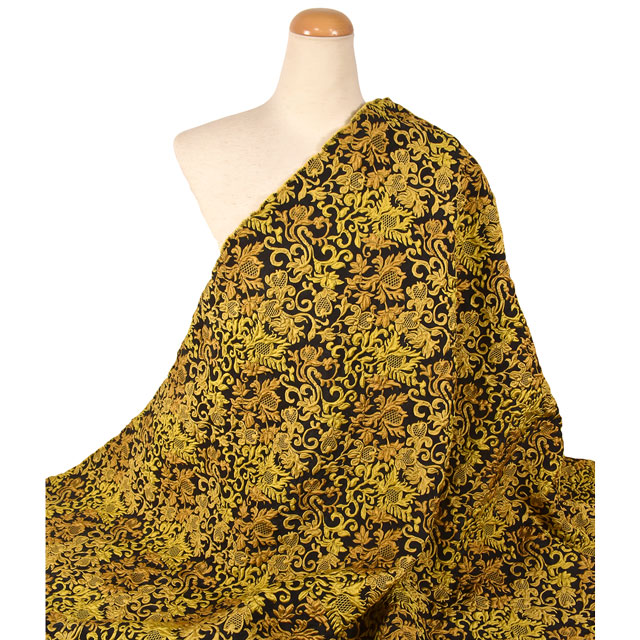 ジャガード生地 ミクスドダマスク (636205) 1.イエロー 99Zz99_