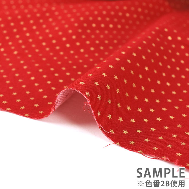 生地 クリスマスプリント スター/スケア(7100) 2A.ホワイト 99Zz99_