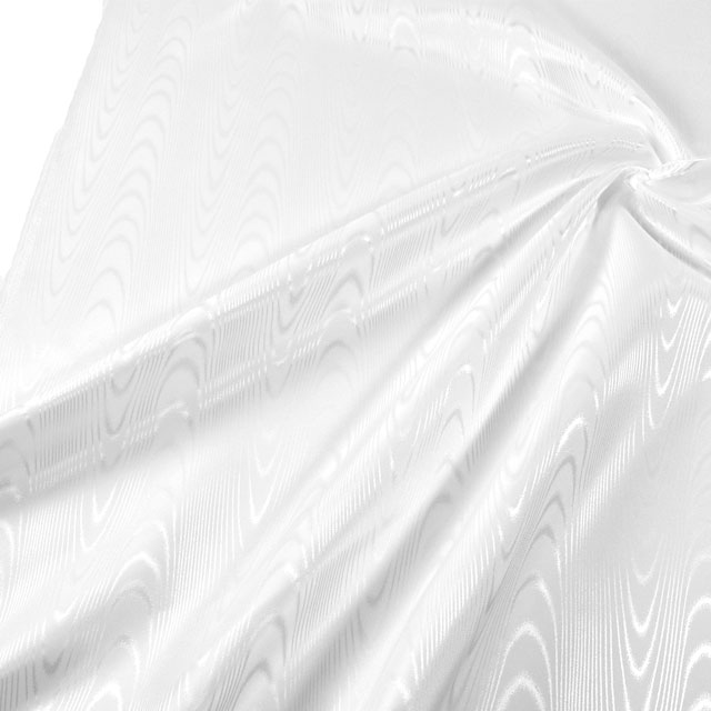 生地 モアレジャガード(731) 1.白 10Aa05_