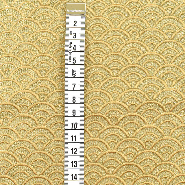 金襴生地 綴二丁 青海波(733) 金 09Bh18_