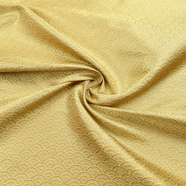 金襴生地 綴二丁 青海波(733) 金 09Bh18_