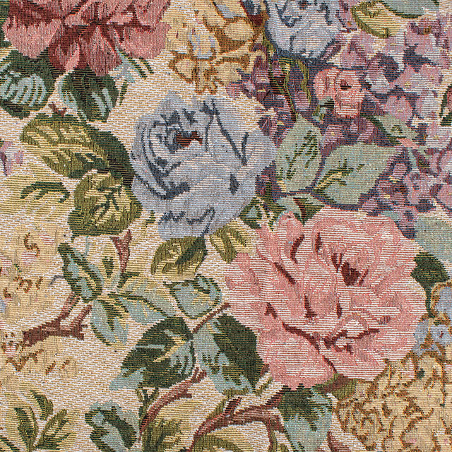 生地 ゴブランジャガード 大花柄 約140cm幅×150cmカット(75601-1) 色番5 14yy88_