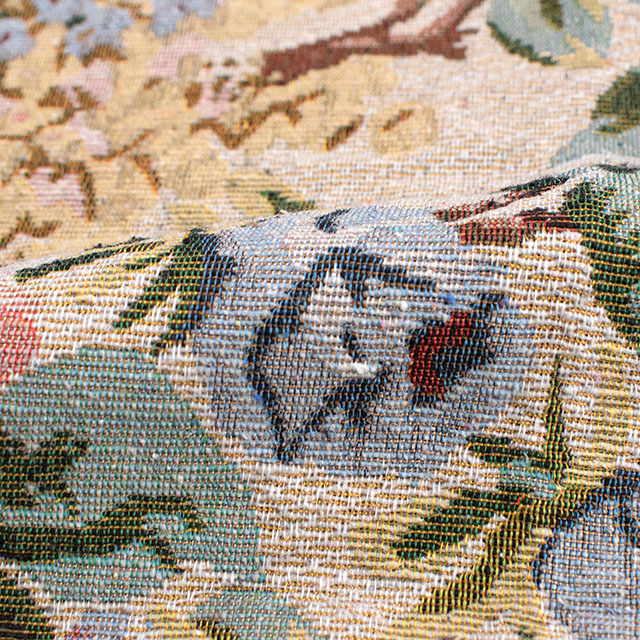 生地 ゴブランジャガード 大花柄 約140cm幅×150cmカット(75601-1) 色番5 14yy88_