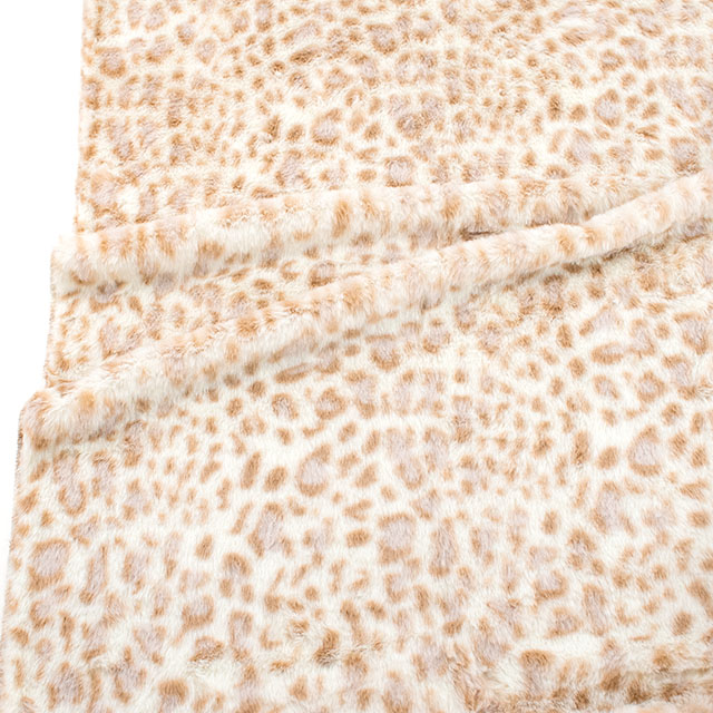 生地 アニマルボア ひょう 約140cm幅×100cmカット(75605-1) A.ベージュ 14yy88_