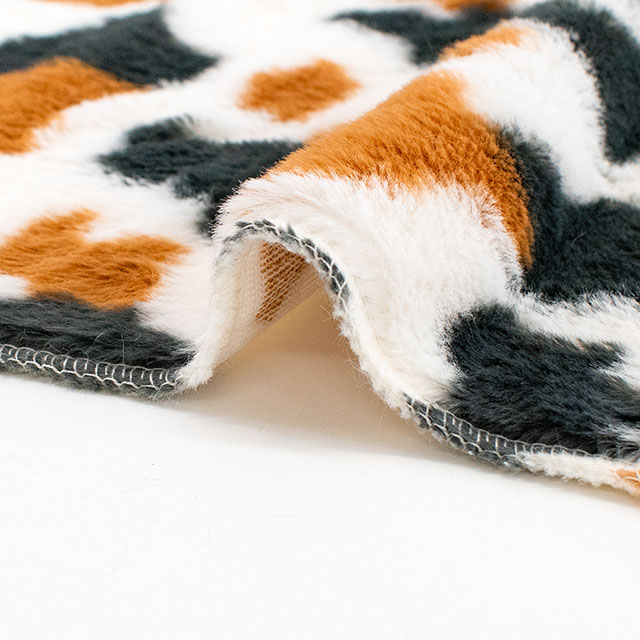 生地 アニマルボア うし 約140cm幅×100cmカット(75605-1) C.ブラウン/ブラック 14yy88_