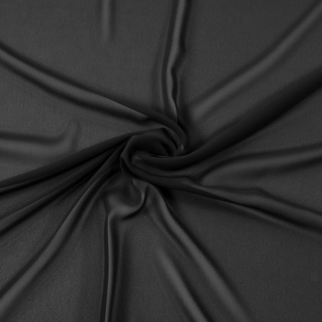 生地 75Dシフォンジョーゼット(3440) K.黒 10Bf09_