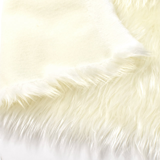 ファー生地 ブライトプードルファー(7750) 1.ホワイト 10Bn99_