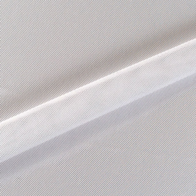 生地 ストレッチチュール厚手(780) 1.白 10Bk15_