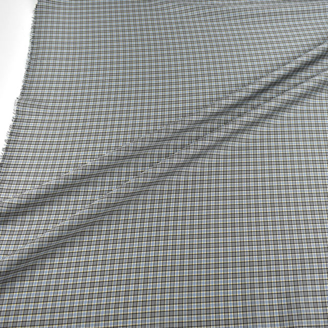 裏地 ミラクルチェック(8004) 1.水色×グレー 09Cx49_