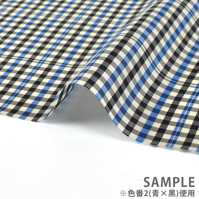 裏地 ミラクルチェック(8006) 1.モスグリーン×ネイビー 09Cx49_