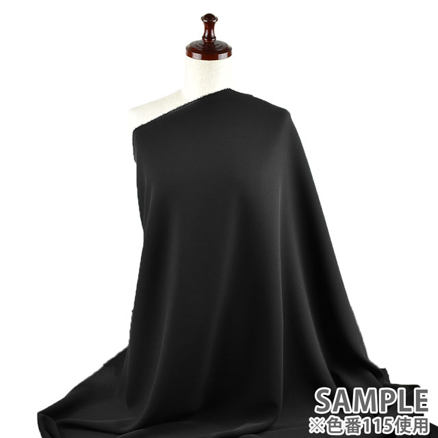 生地 モランナカシミヤ(8195) 115.黒 99Zz99_