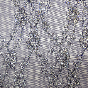 生地 クラシカルラメラッセルレース(873) 10.ミッドナイトブルー/シルバー 10Ac04_