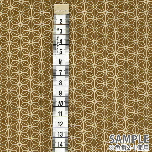 生地 和柄シーチング 麻の葉(88222) 2-2.紫 09Ag17_