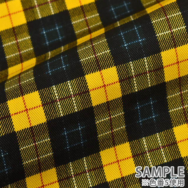 生地 ツイルプリント チェック(88320) 1-18.グレー×ライラック 09Bk22_