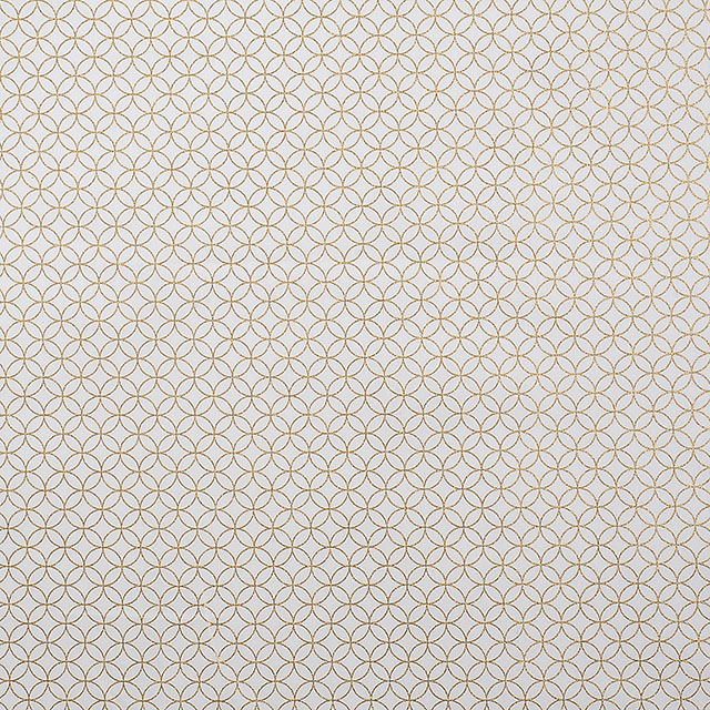 生地 和柄シーチング金プリント 七宝(88337) 3-1.白 09Ag17_