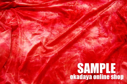 生地 TIE‐DYED タイダイ2wayベロア(930) 2.赤 10Bm18_