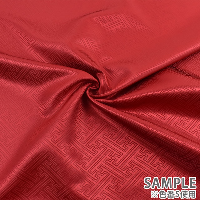 生地 ポリエステルジャガード サヤ型(934) 9.花紺 09Bh18_