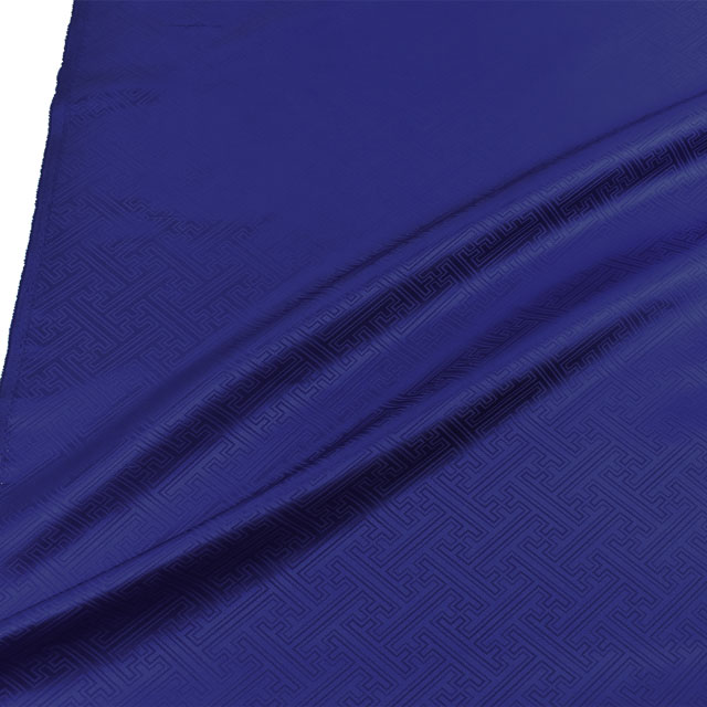 生地 ポリエステルジャガード サヤ型(934) 9.花紺 09Bh18_