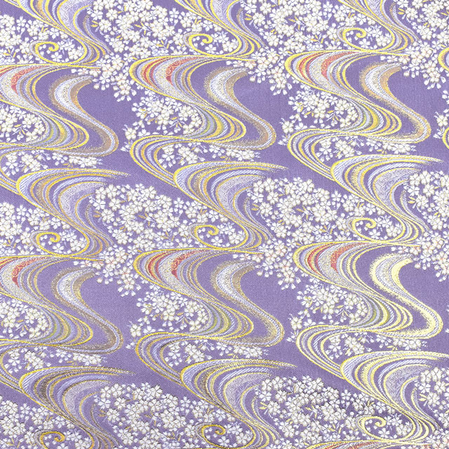 ※受付終了※〔1月下旬~2月上旬以降入荷分予約〕金襴生地 あすか胴入 桜・流線(936-9637) 藤 09Bh18_