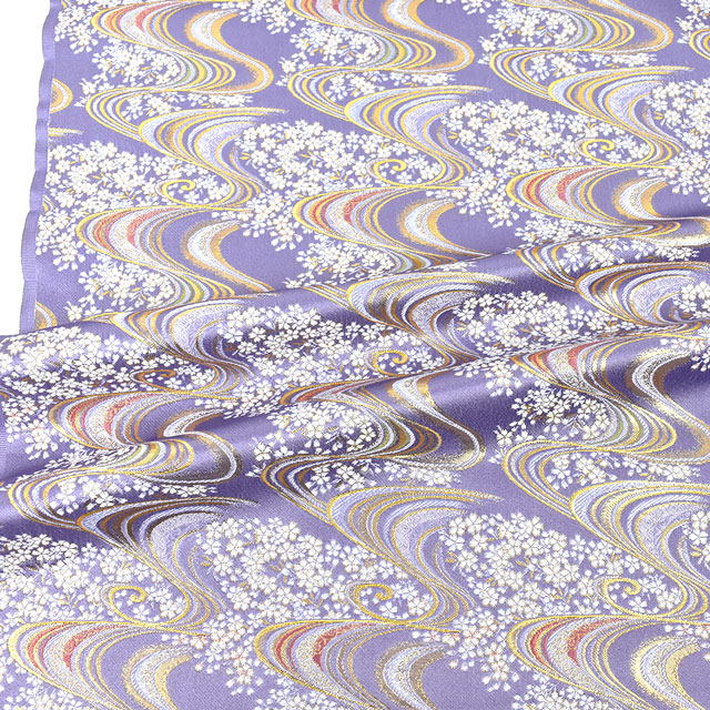 金襴生地 あすか胴入 桜・流線(936-9637) 藤 09Bh18_